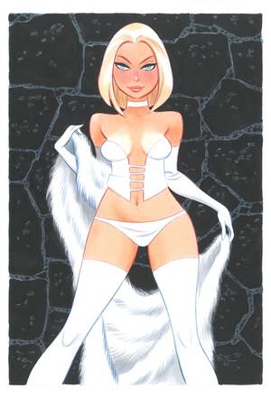 Bruce Timm Porn - The Marvel Age of Comics, cooketimm: Emma Frost by Bruce Timm