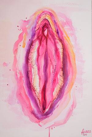 lesbian nudist beach pussy - Magic Yoni Pink Print Watercolor Painting Empowering Vagina Lesbian Art  Vulva Female Nude Power Woman Feminine Body Positive GiclÃ©e Femenist - Etsy