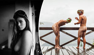 hire indian supermodels nude - Naked man and women modelling ski goggles