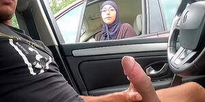 Hidden Car Voyeur - I Take Out My Cock On A Motorway Rest Area This Muslim Girl Is Shocked HD  SEX Porn Video 8:02