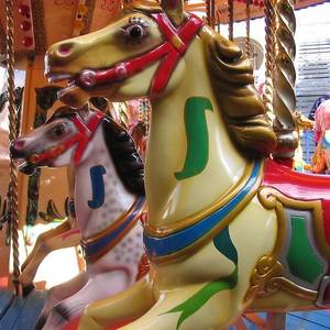 Carousel All Holes Filled Porn - Crazed ponies, On the carousel in Skegness, England | Flickr