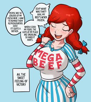 Mega Milk Porn - Rule 34 - 1girls big breasts bimbo breasts female female only mega milk  parody relatedguy solo speech bubble text text box wendy's wendy thomas |  2357048