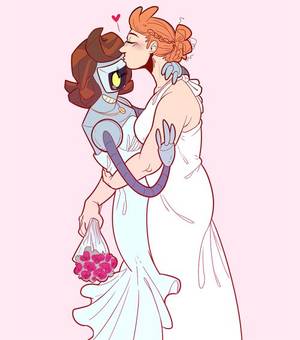 Futurama Lesbian Porn Umbrella - pchk4n: â€œ at their wedding (request from @jadethepandacub) â€