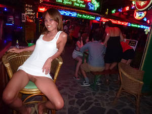 bar upskirt - Pic #8 Pantieless Girl: *PU Upskirts In Samui Bars - Part 3 -