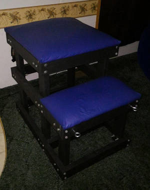 adult spanking bench bondage - BDSM Spanking Bench - Dungeon Furniture - Sturdy Heavy Spanking Bench -  Blue Leather Spanking Bench