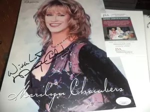 Marilyn Porn - Porn Legend Marilyn Chambers signed 8x11 Magazine photo + JSA COA | eBay