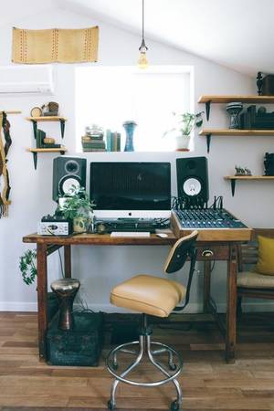 Film Studio - A Garage Turned Eclectic At-Home Music Studio