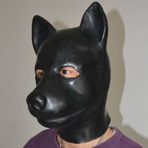 latex rubber suffocation hood - ... directly from China mask slave Suppliers: Latex full head latex pig dog  cat leopard wolf horse animal head slave mask rubber hood SM Hood suffocate  Mask