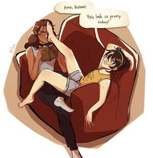 Avatar Katara Feet Porn - Modern Katara and Toph making jokes (Credit: iloe_art) : r/TheLastAirbender