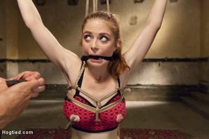 double ball gag bondage - Photo number 2 from Penny Pax Gagged and Double Stuffed shot for Hogtied on  Kink.