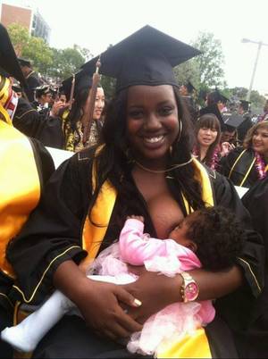 breastfeeding naked beach - Black woman gets drug for posting a breastfeeding graduation picture online  - YouTube