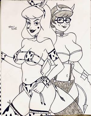 I Draw Porn Daphne Scooby Doo - Drawing Daphne And Velma In Costumes. Â» XXX.Gallery