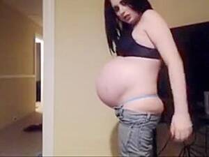 amateur preggo gym - Pregnant fitness girl - PornZog Free Porn Clips