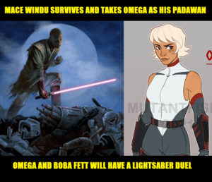 Mace Windu Porn - In season 2 of BOBF, Mace Windu will be revealed to have survived his fall  on Coruscant and in the intervening time, he trained Omega in the ways of  the Force. Boba