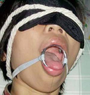 Cum Open Mouth Gag Blowjob - 