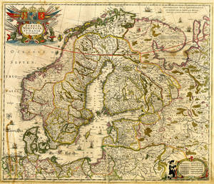 Dutch 17th Century Porn - Dutch map of the Scandinavian Peninsula (17th century)