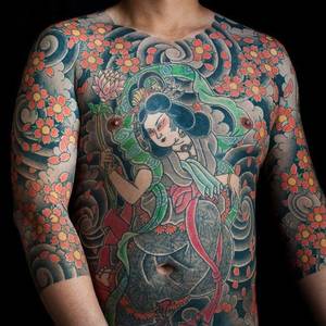 Japanese Tattoo Bodysuit Porn - \