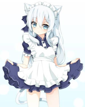 Cute Neko Sexy Maid Porn - Cute neko maid with heart eyes