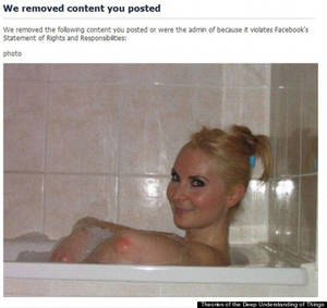 big nipples facebook - Facebook disabled this account because of this photo of a woman in a bath  tub: Facebook Bans Image of Woman In Bathtub-But Have They Just Mistaken  Her ...