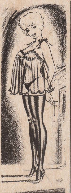 Bill Ward Xxx Illustrated Comics - Bill Ward Illustrations for Lili St. Cyr and her Intimate Secrets Lingerie  Catalog