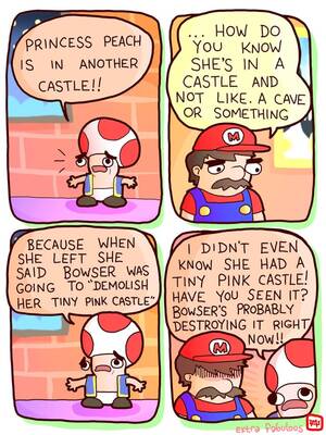 Baby Princess Peach Porn - another castle : r/comics