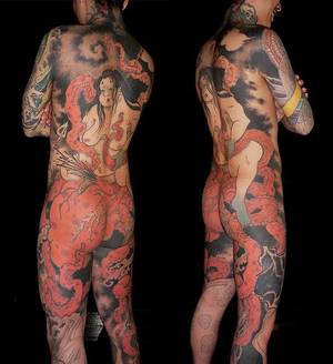 Japanese Tattoo Bodysuit Porn - (Japan Tattoo ) No need for clothes.