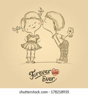 Boy And Girl Kissing Drawings Porn - 2,410 Boy Girl Kiss Sketch Royalty-Free Images, Stock Photos & Pictures |  Shutterstock