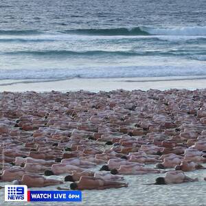 mammoth on nude beach butts - An art installation in Australia featuring hundreds of naked people to  raise awareness for skin cancer and sun safety. : r/Damnthatsinteresting