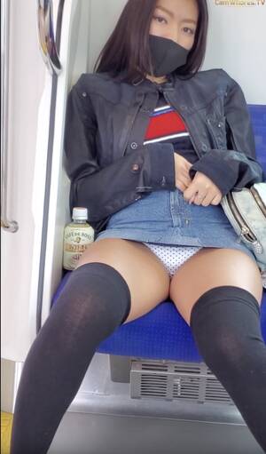 japanese girls upskirt forum - Slutty Japanese girl upskirt on train