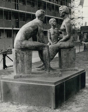 classic beach nude - Nude ï¿½family Groupï¿½ Statue Causes Controversy. Installed In Front Of  Council Flats. Photograph by Retro Images Archive - Pixels