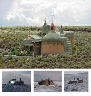 Mud Hut Porn - Self-sufficient passive-solar home made out of recycled and natural  materials. The central building blocks of these off-grid homes are recycled  car tires ...