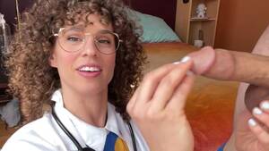 circumcised anal sex - Slim Curly Jewish Doctor Checks Her Patient's Circumcised Dick With Her  Pussy And Asshole