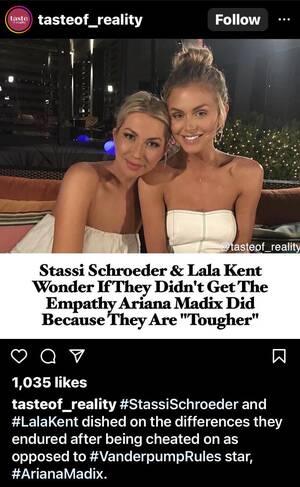 Ariana Porn Captions - Lala and Stassi didn't get enough empathy : r/Vanderpumpaholics