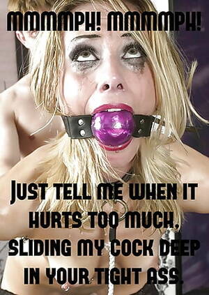 Ball Gag Captions Porn - Ball Gag Submissive Wife Captions | Niche Top Mature