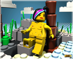 Naked Lego Porn - Nude Wyldstyle showing her pubes (Hentai Boy) [The LEGO Movie] : r/rule34