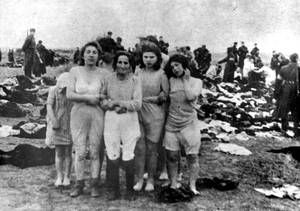 Nazi And Jewish Women Porn - Jewish women before their execution in Skede, Latvia, December 15-17, 1941.