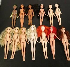 Moana Disney Princess Porn - Nude Disney Princess Dolls Ariel Moana Mulan Jasmine Merida Tiana Belle  Rapunzel | eBay