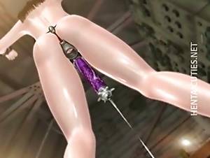 double toyed - Slutty 3d Hentai Chick Gets Double Toyed