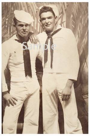 1940s Sailor Gay Porn - Vintage 1940's Photo Reprint Handsome Sailors in Sexy Hard Hug Gay Interest  173 - Etsy Sweden