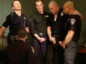 gang bang cop - GANG-BANG IN COP ACADEMY gay porn video on Mistermale