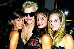 cocaine sex party boat - Billy Idol at the MTV VMA Maverick Records after party at Morton's in 1998.