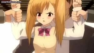 blonde cartoon handjob - Blonde anime teenie doing handjob