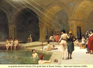 Moroccan Bath House Porn - via-appia: La grande piscine de Brousse / The harem bath, 1885 Jean-LÃ©on  GÃ©rÃ´me