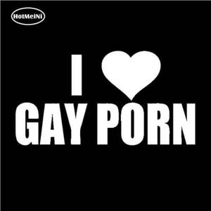 Funny Porn Labels - OLUYNG 12 * 5cm i love gay porn prank funny car stickers jdm drift car  window car body vinyl decal black/silver etc 13 color White : Amazon.co.uk:  Automotive