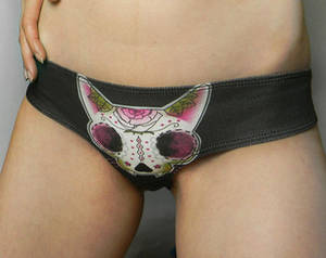 black cat panties - Latina Girls Underwear salacious Sugar Skull Pussy Underwear Cat Panties  lingerie Halloween Underwear