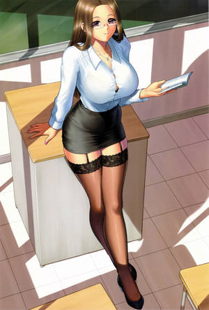 cartoon teacher stockings - It's always exciting to have a sexy teacher at school!