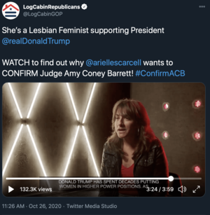 Clown Nazi Lesbian Porn - arch-terf Arielle Scarcella stars in flashy, GOP-produced Trump (and  Barrett) endorsement video, but sure, trans women are the real threats to  women's rights : r/GenderCynical