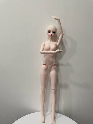 Ball Jointed Doll Porn - 62cm BJD Doll Nude 1/3 Ball Jointed Naked Body Openable Head Handpinted  Makeup | eBay