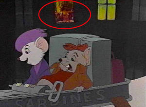 casual nudity toon - Did anyone spot the half-naked lady in the Rescuers film?
