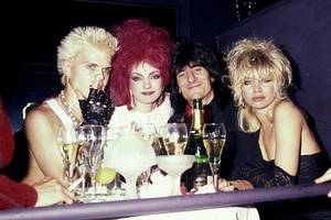 cocaine sex party boat - Description: Billy Idol, Perri Lister, Ron Wood and Josephine Wood (Photo by